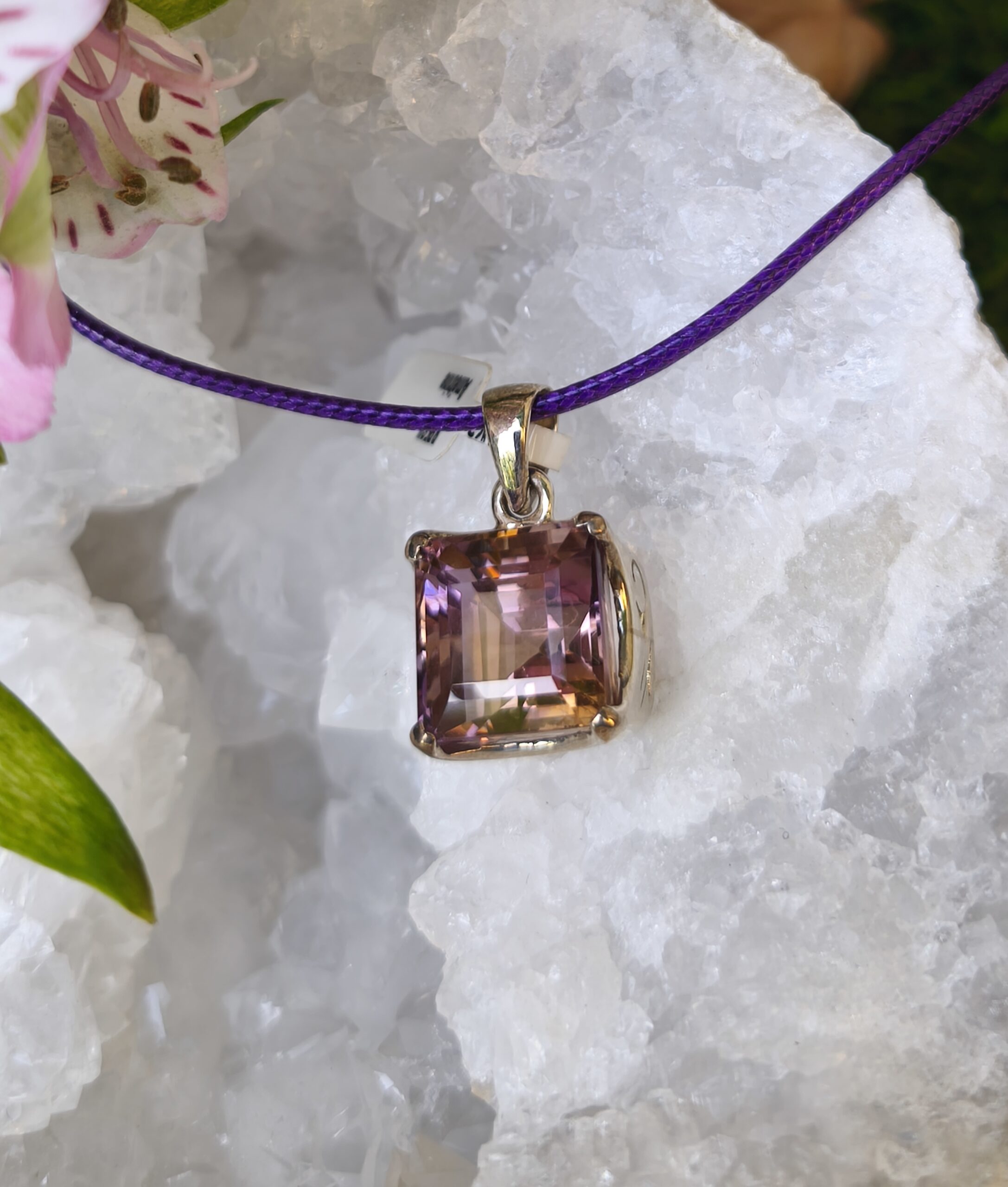 amétrine pendentif / argent du Brésil – Image 2