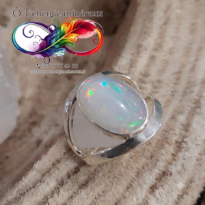 opale d'Ethiopie bague argent 925