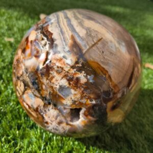 jaspe / agate de madagascar sphere