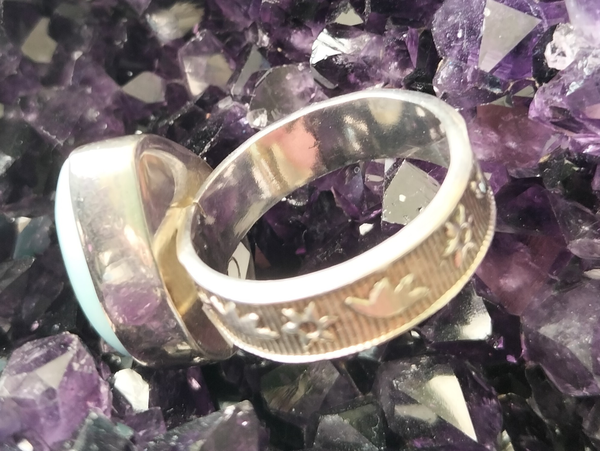 larimar bague goutte / argent – Image 2