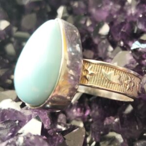 larimar bague goutte / argent
