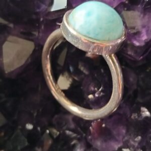 larimar bague ronde / argent