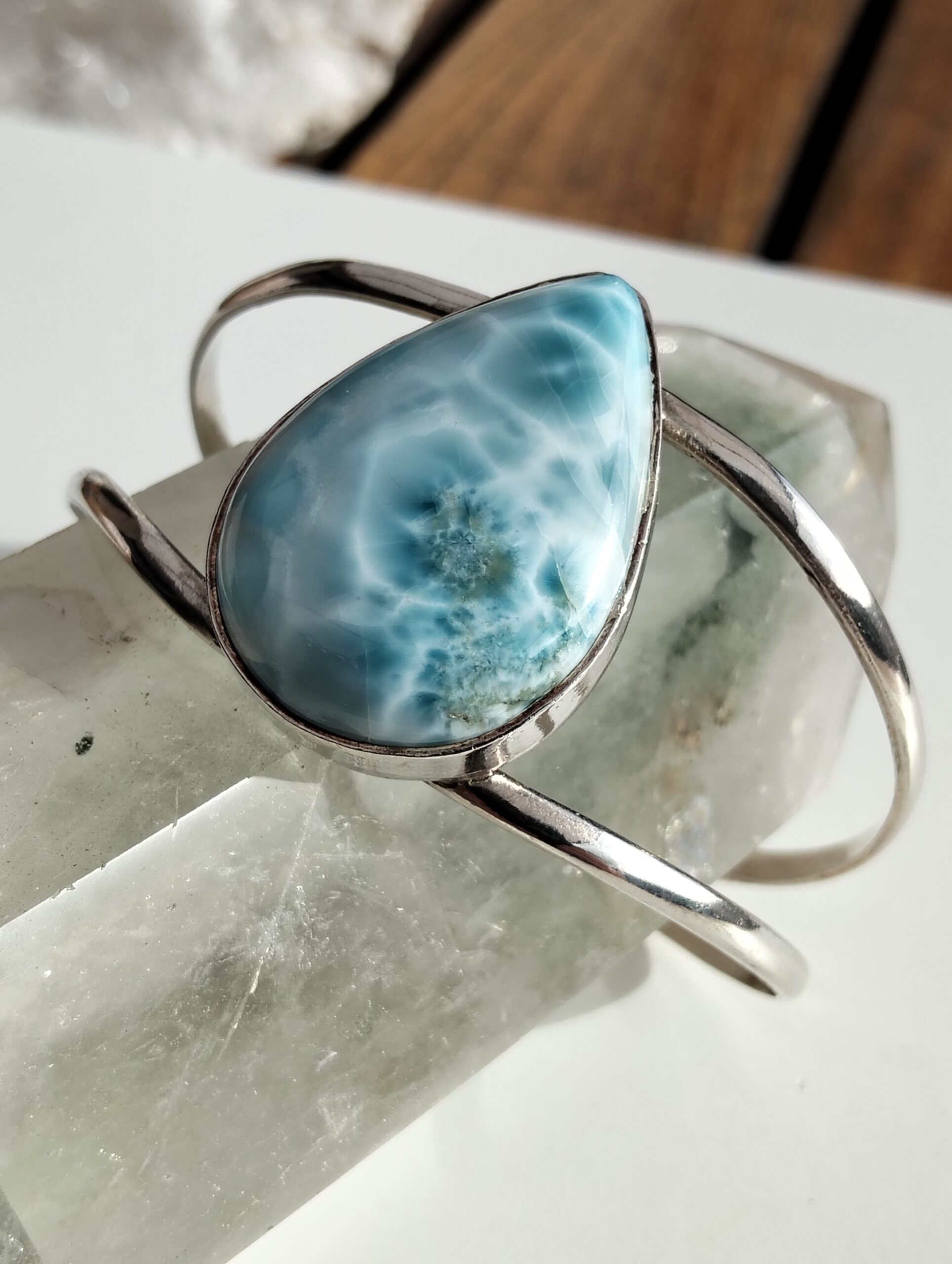 larimar bracelet jonc / argent – Image 2