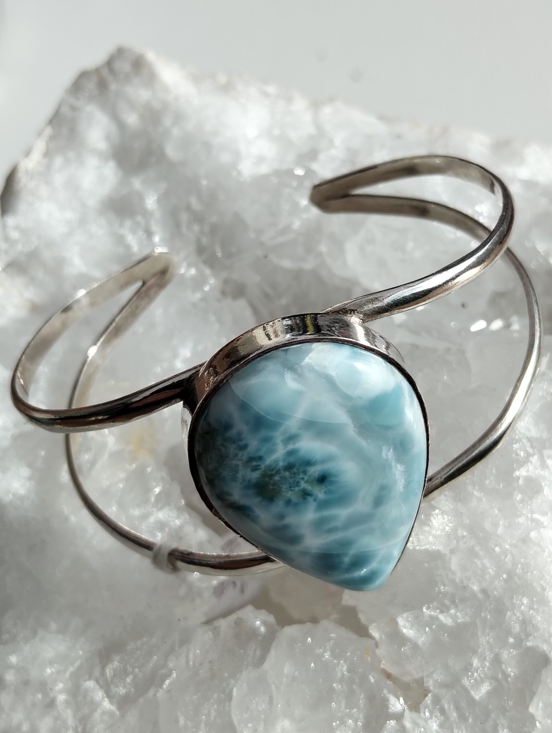 larimar bracelet jonc / argent