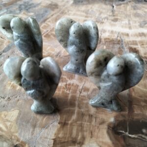 labradorite ange figurine