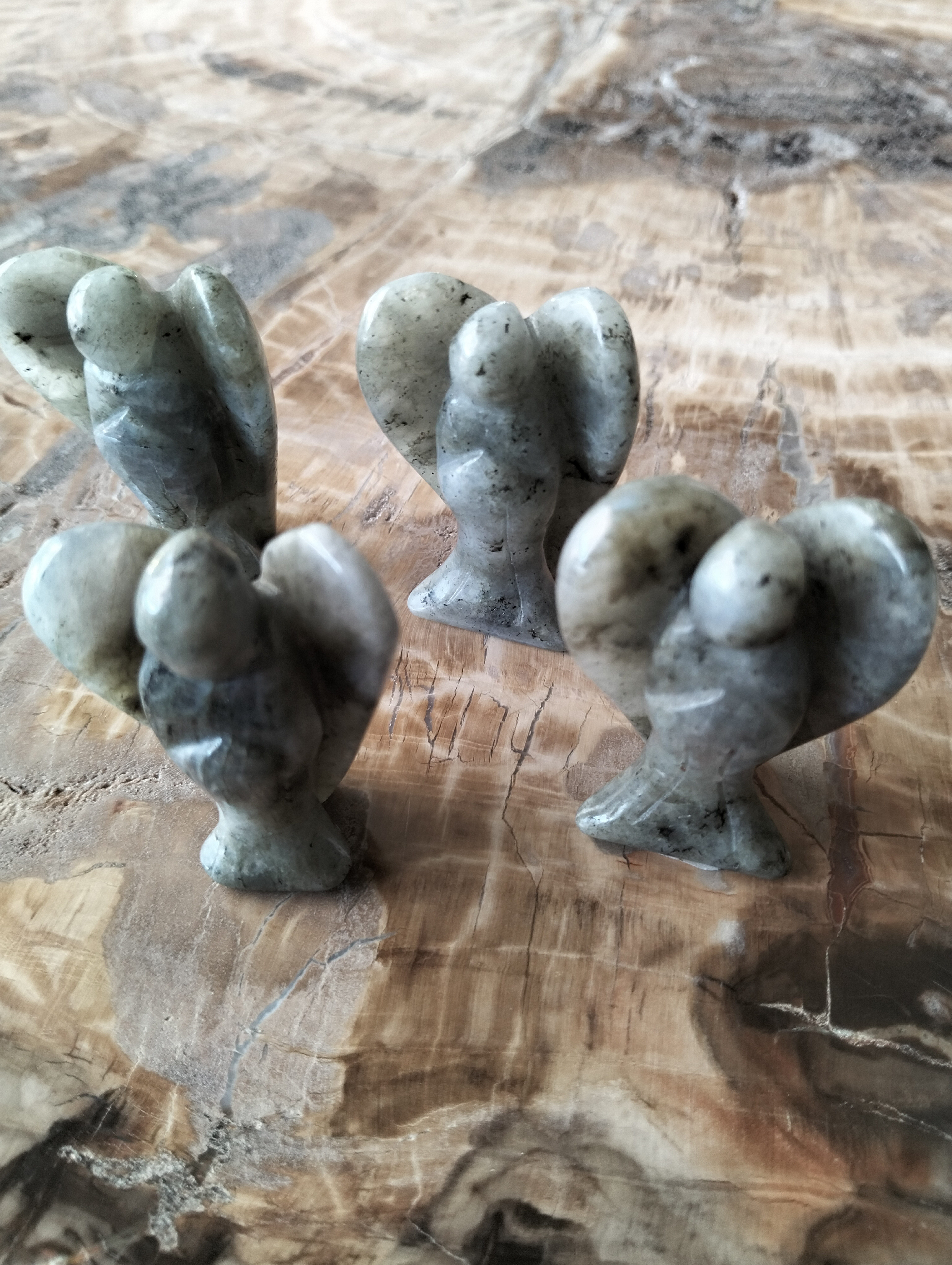 labradorite ange figurine