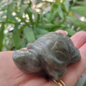 labradorite tortue figurine