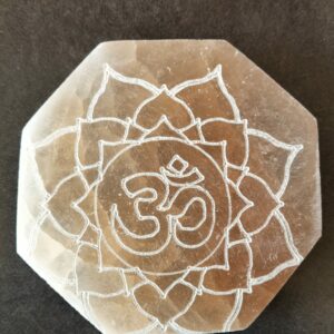 selenite orange plaque de rechargement hexagonale OM