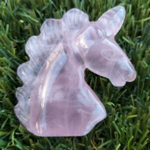 quartz rose figurine