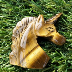 oeil de tigre figurine licorne