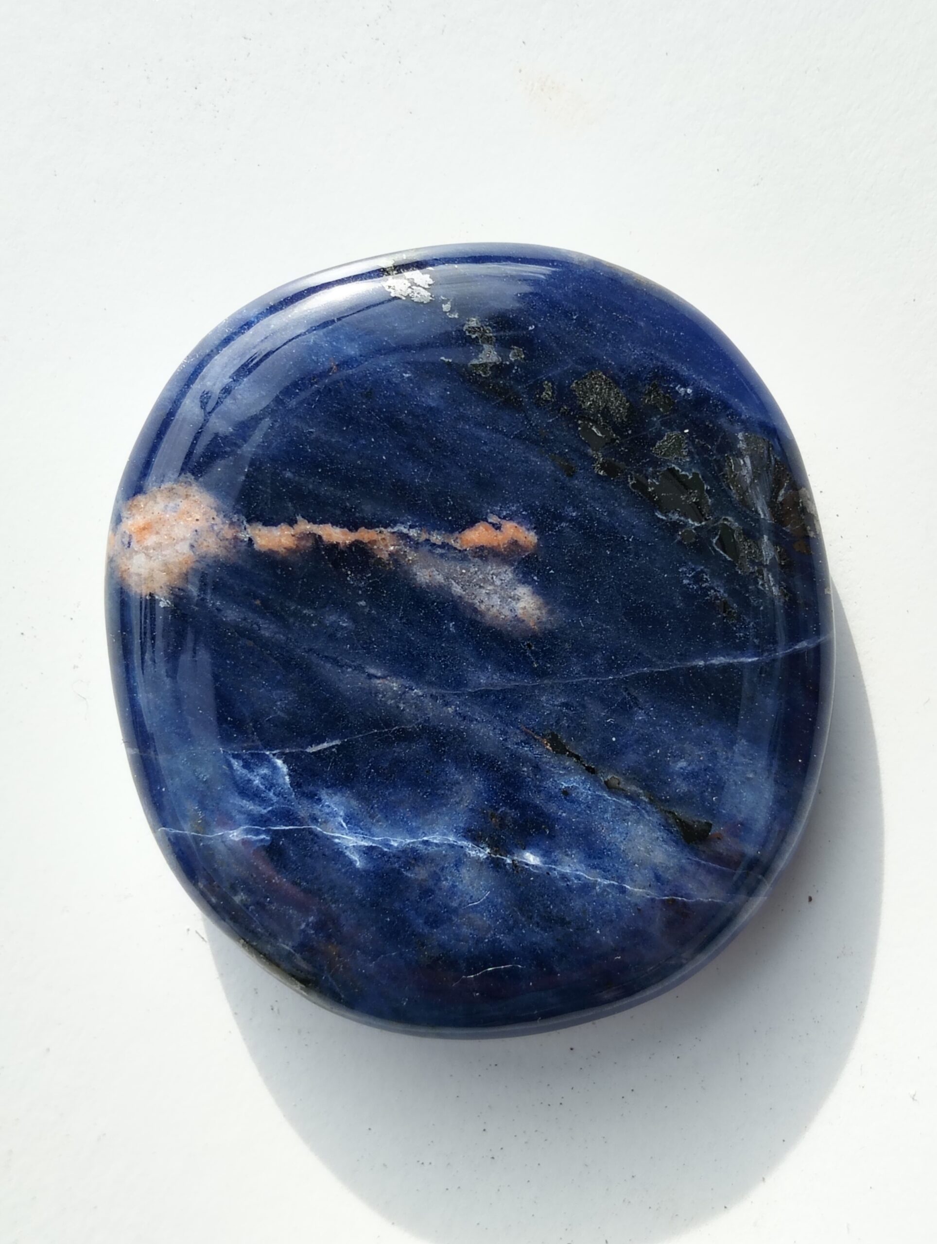 sodalite galet plat