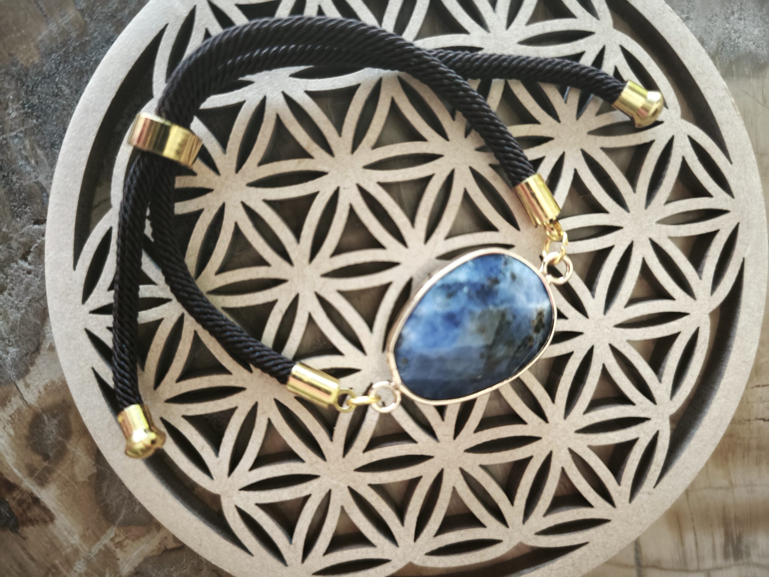 sodalite / bracelet cordon reglable