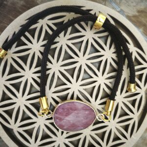 rhodonite / bracelet cordon reglable