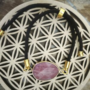 rhodonite / bracelet cordon reglable