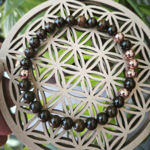 Opale boulder/ Hematite rose bracelet