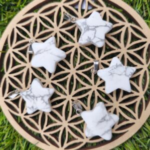 howlite pendentif etoile