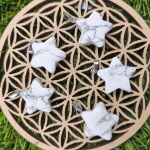 howlite pendentif etoile