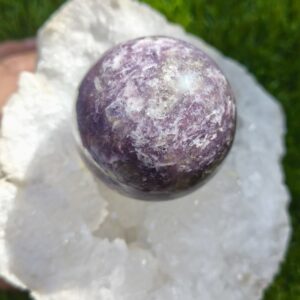 lepidolite sphere