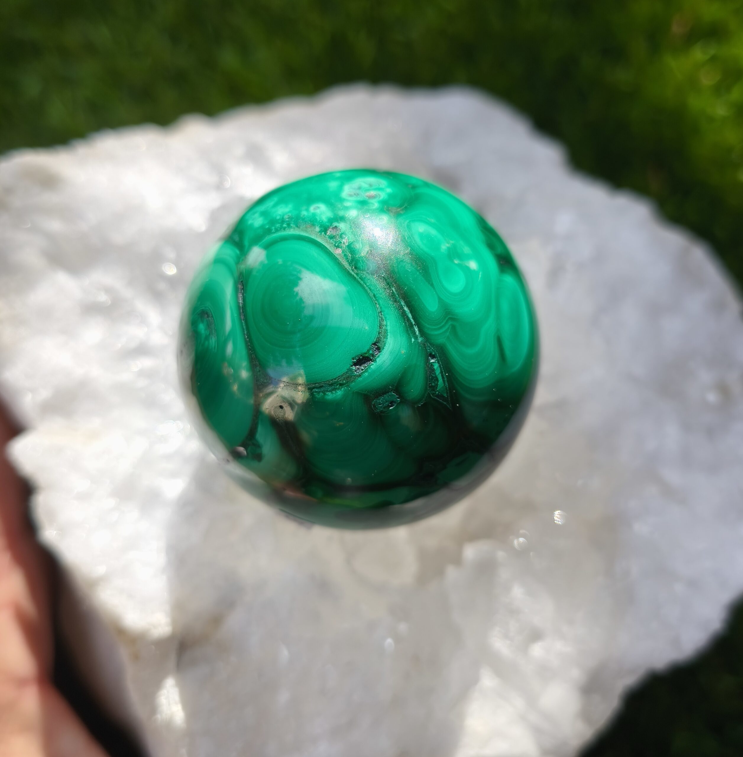 malachite sphere