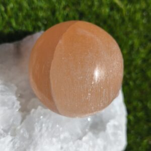 selenite orange sphere
