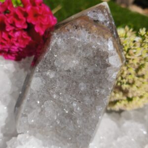 agate cristalisée pointe