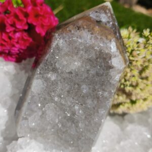 agate cristalisée pointe