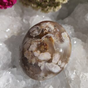 agate fleur galet
