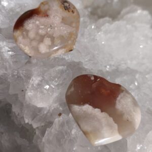 agate fleur petit coeur