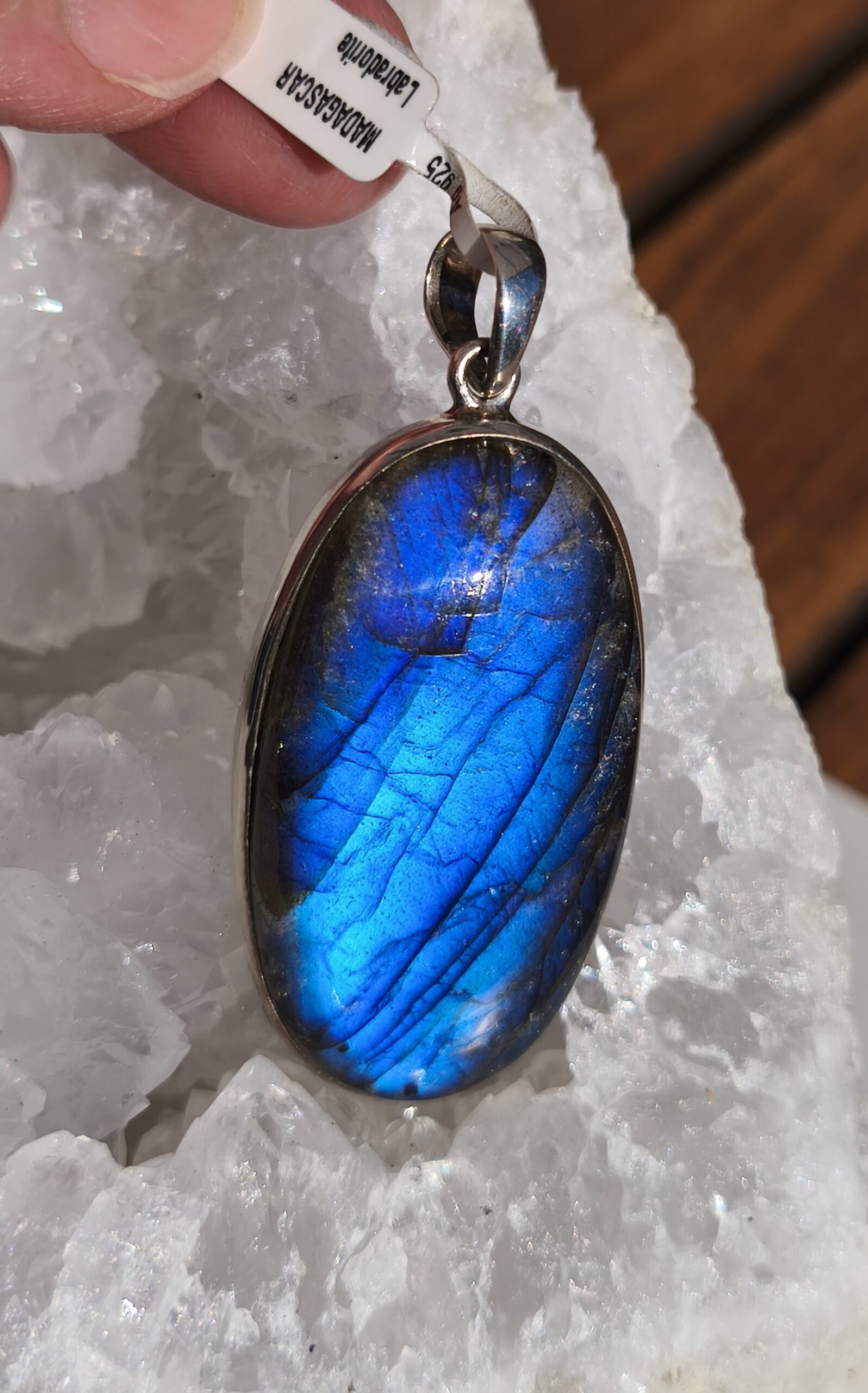labradorite pendentif / argent