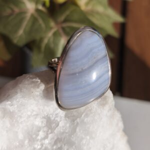 calcedoine bague argent