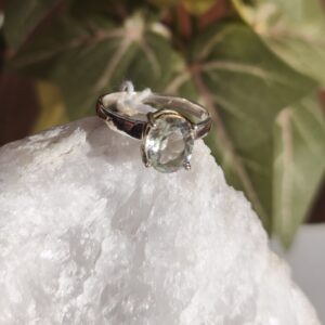 améthyste verte bague taille 53