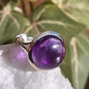 amethyste / bague argent