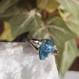 aigue-marine / bague argent 925