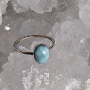 larimar bague ovale / argent