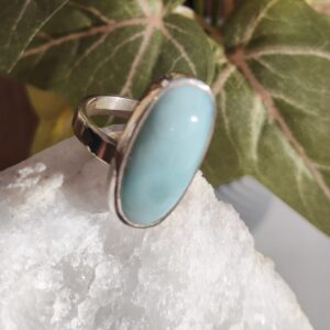 larimar bague ovale / argent