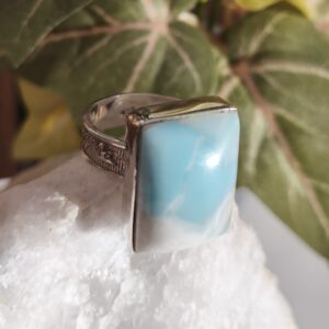 larimar bague rectangle / argent