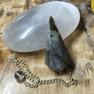 labradorite pendule hexagonal