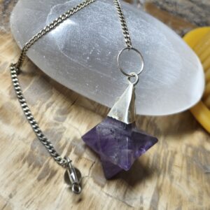 améthyste pendule merkaba