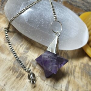 améthyste pendule merkaba