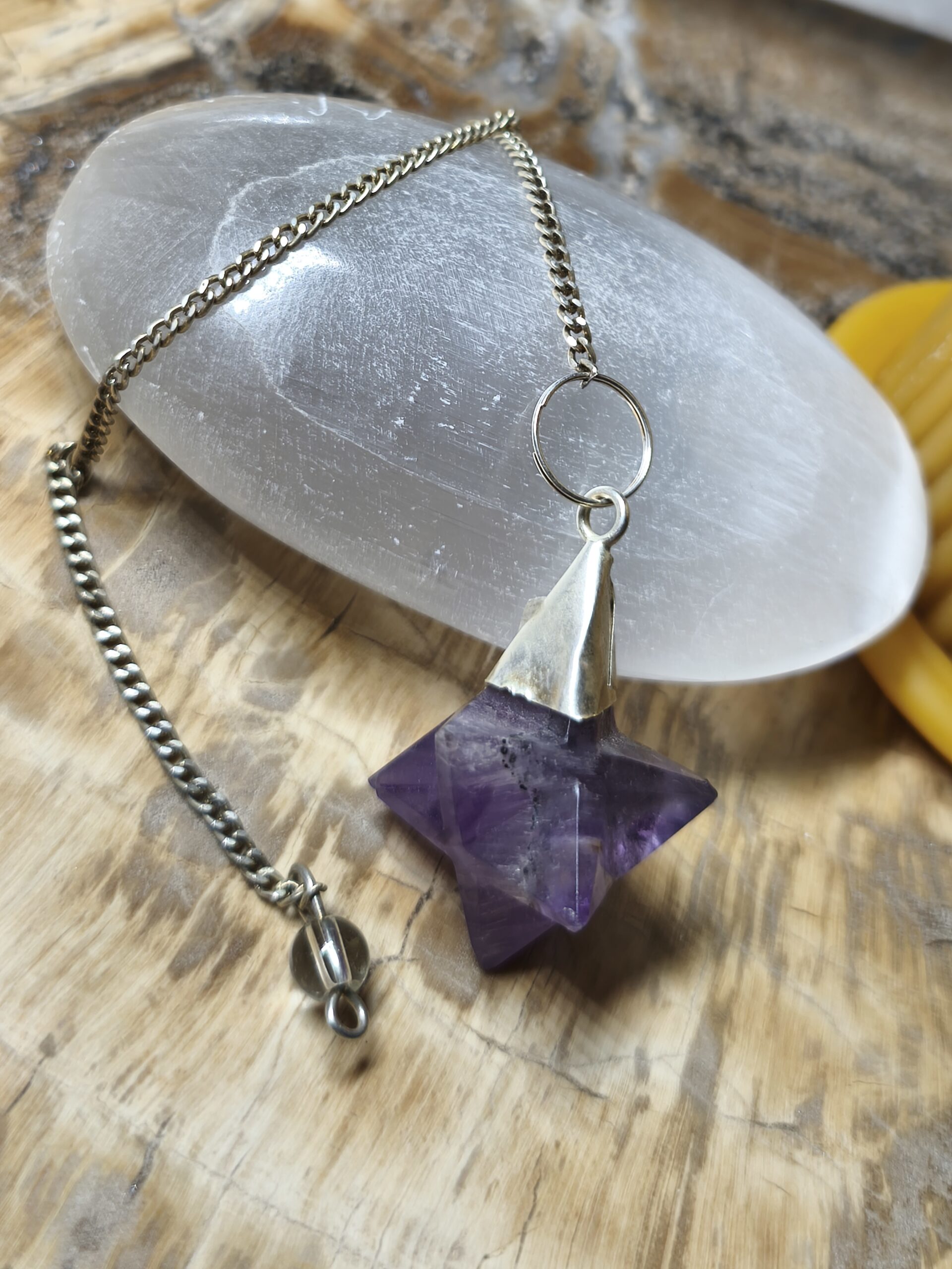 améthyste pendule merkaba