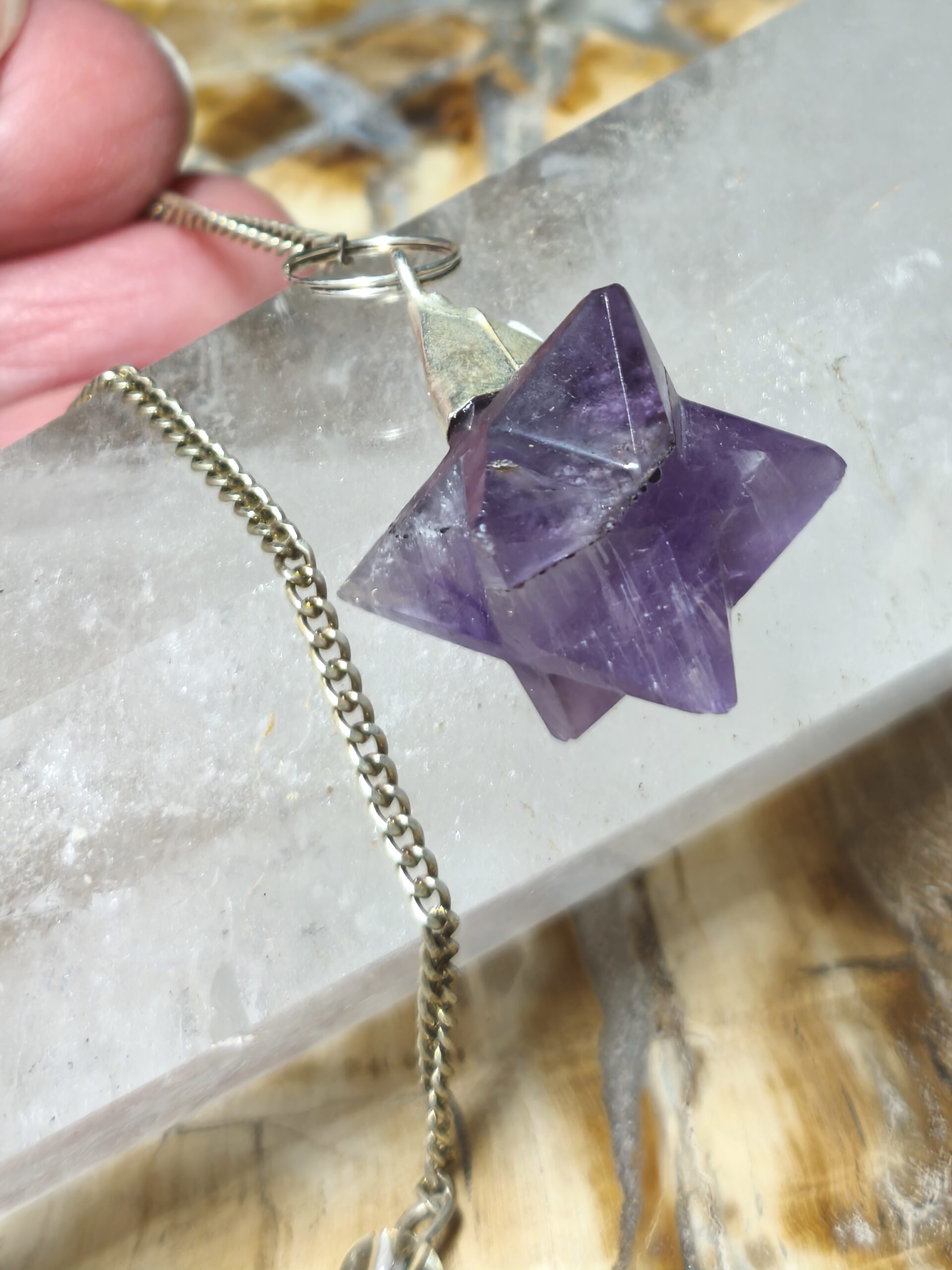 améthyste pendule merkaba – Image 2