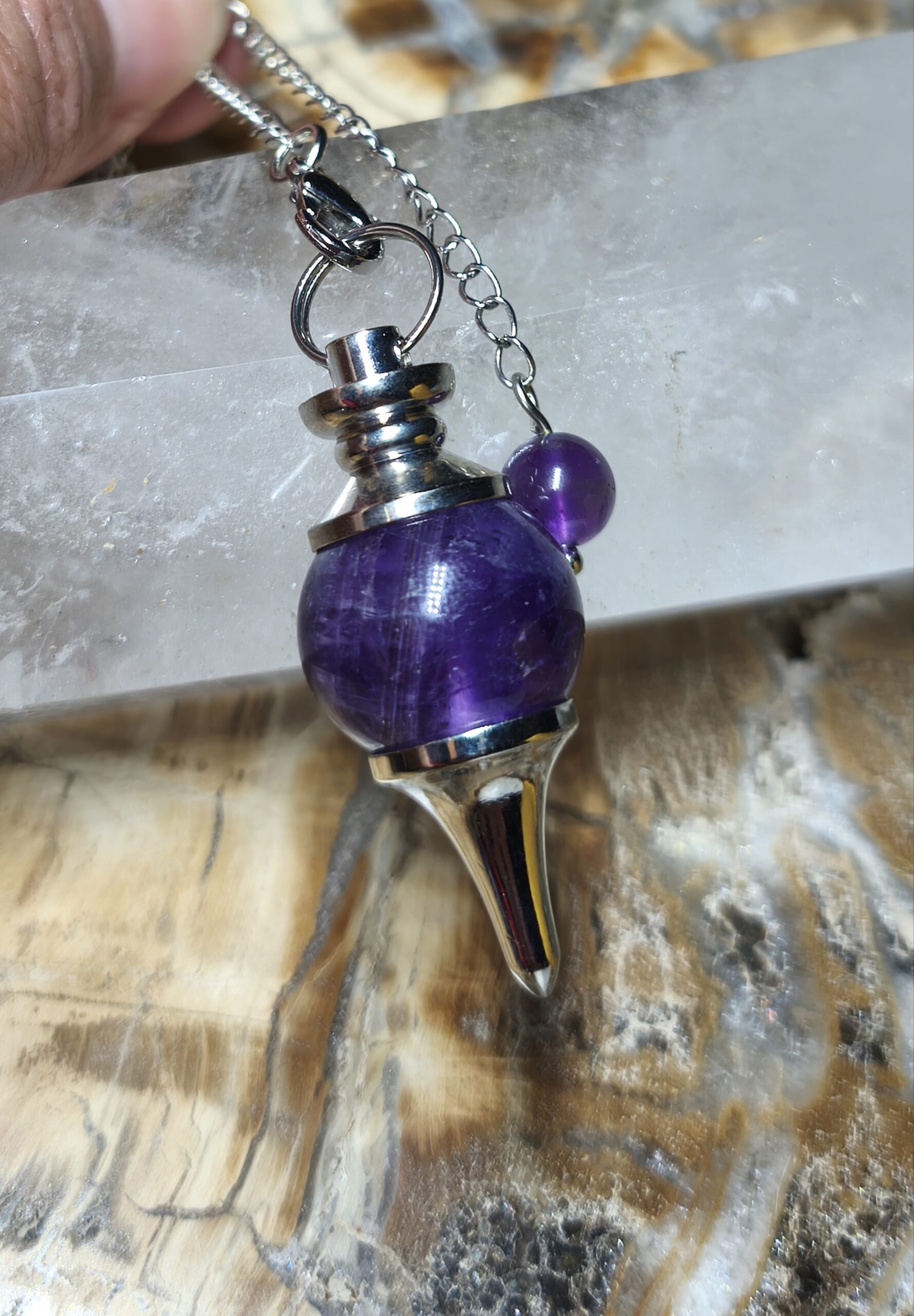 améthyste pendule séphoroton