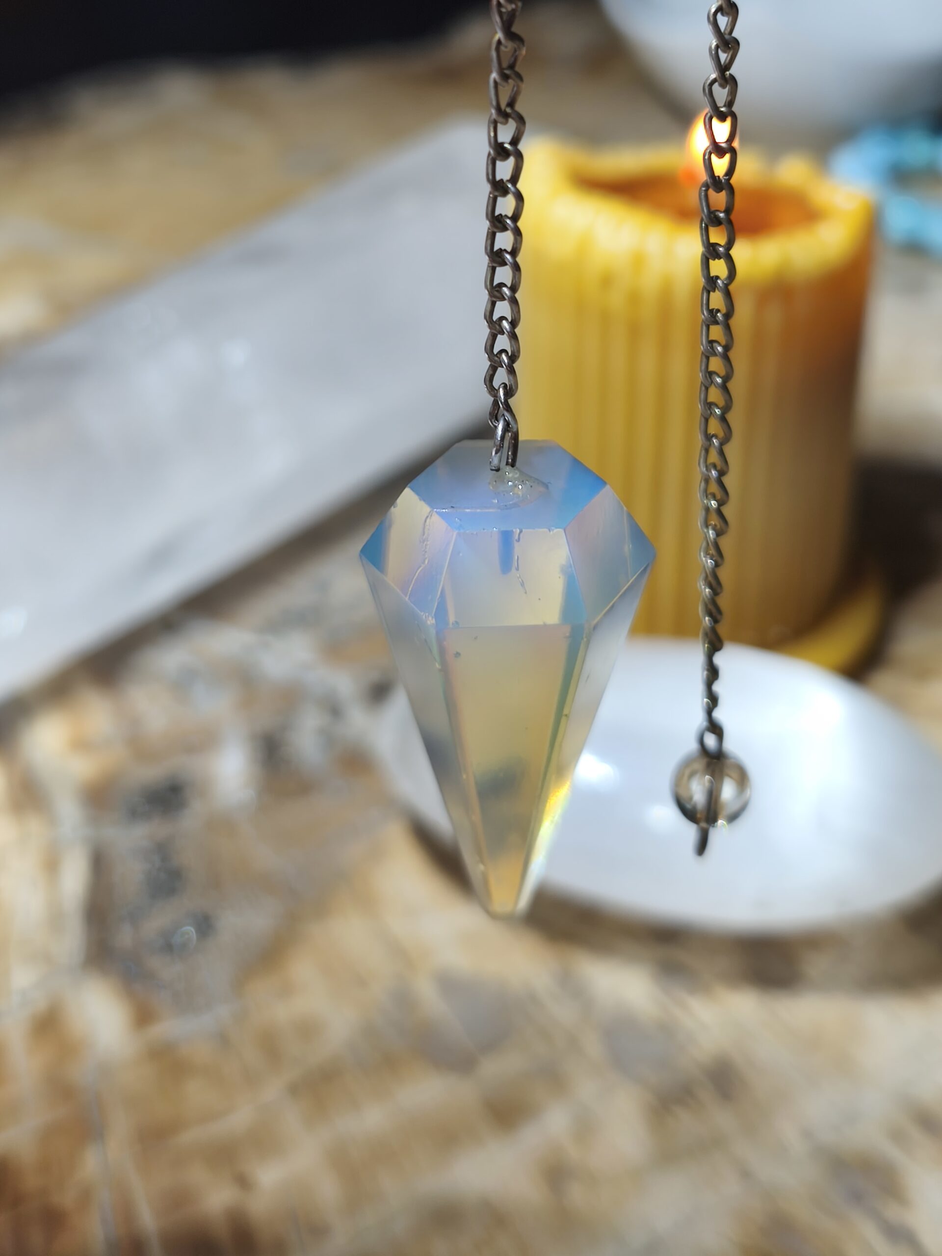 opaline pendule hexagonal – Image 3