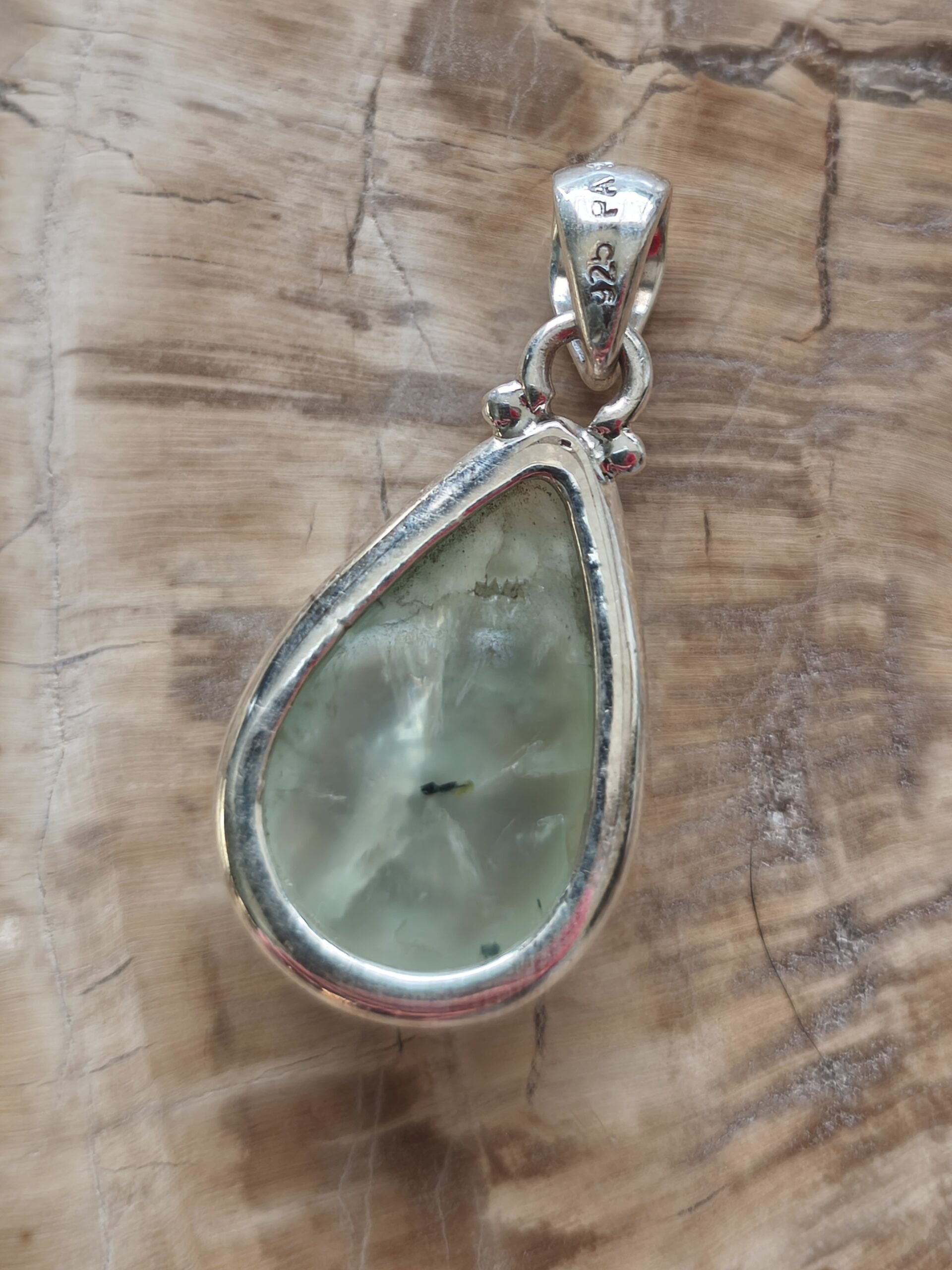 prehnite pendentif / argent – Image 2