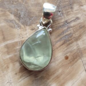 prehnite pendentif / argent
