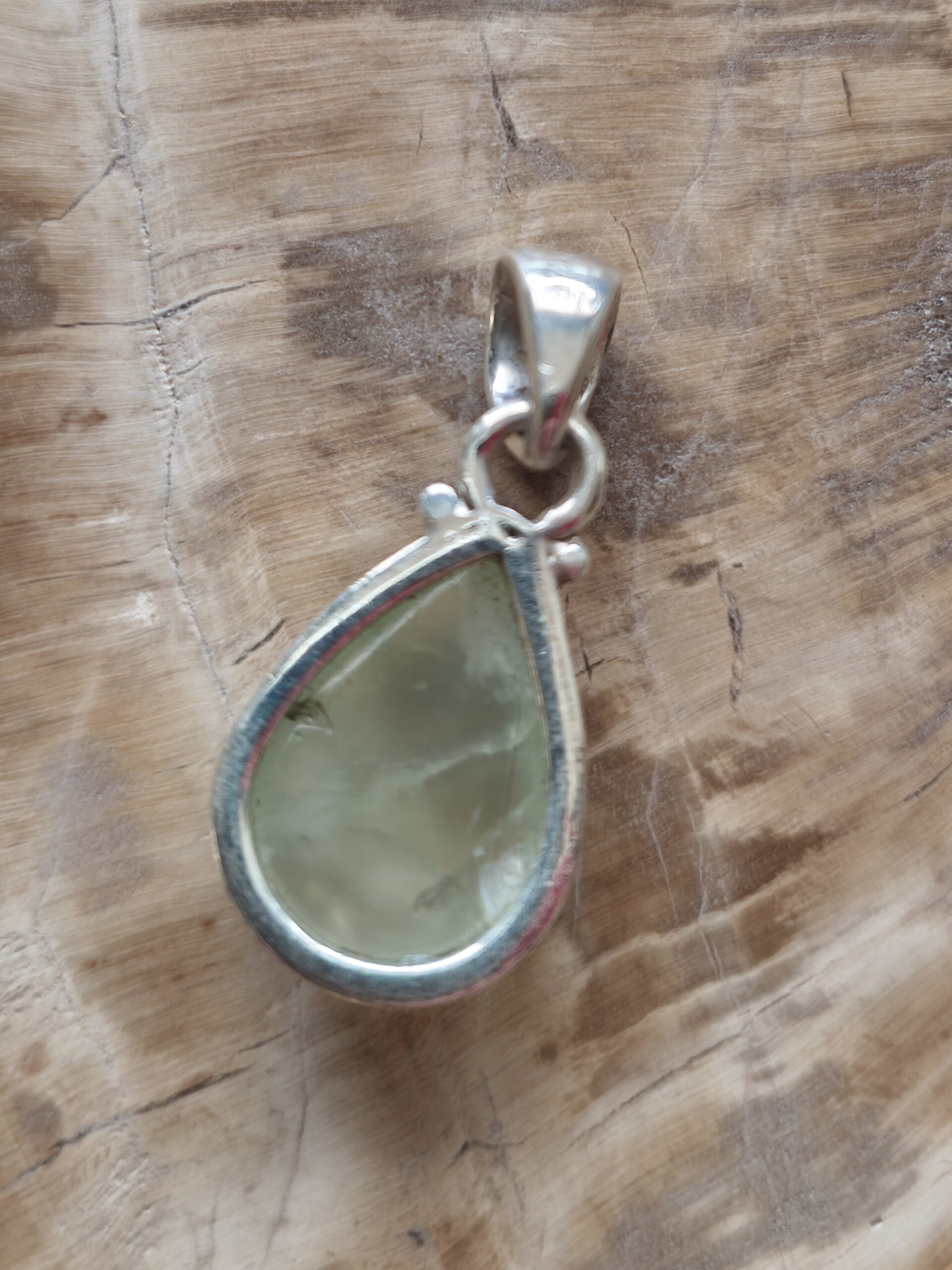 prehnite pendentif / argent – Image 2