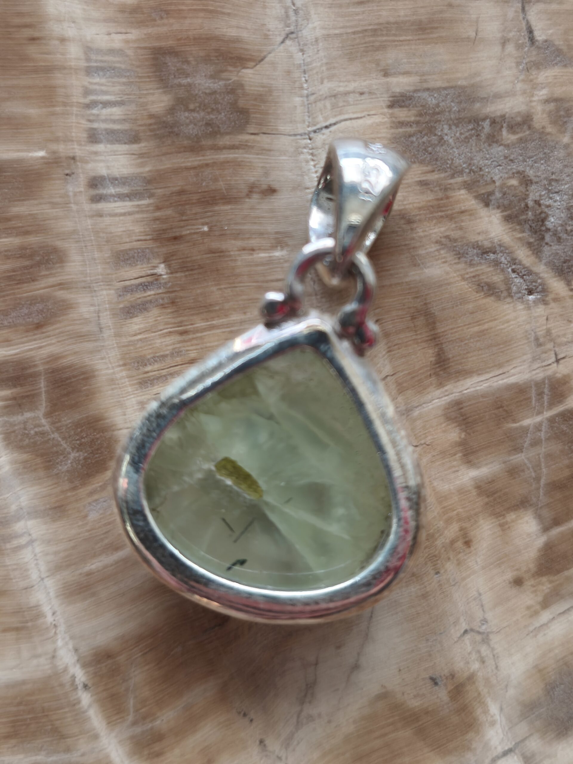 prehnite pendentif / argent – Image 2