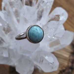 larimar bague ronde / argent
