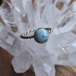 larimar bague ronde torsadee