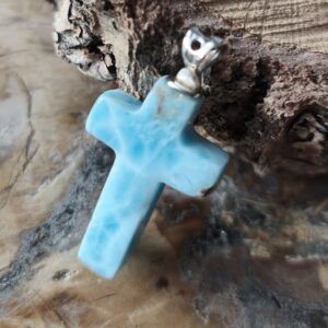 larimar pendentif croix